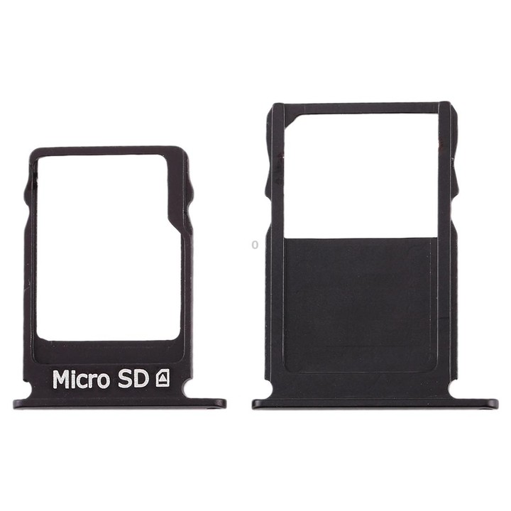 SIM Card Tray + Micro SD Card Tray for Nokia 3 TA-1020 TA-1028 TA-1032 TA-1038(Black)