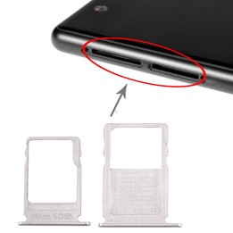 SIM Card Tray + Micro SD Card Tray for Nokia 3 TA-1020 TA-1028 TA-1032 TA-1038(Silver)