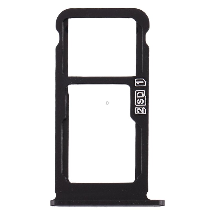 SIM Card Tray + SIM Card Tray / Micro SD Card Tray for Nokia 7.1 / TA-1100 TA-1096 TA-1095 TA-1085 TA-1097 (Black)