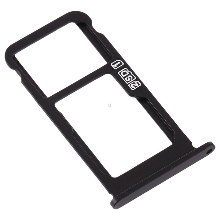 SIM Card Tray + SIM Card Tray / Micro SD Card Tray for Nokia 7.1 / TA-1100 TA-1096 TA-1095 TA-1085 TA-1097 (Black)