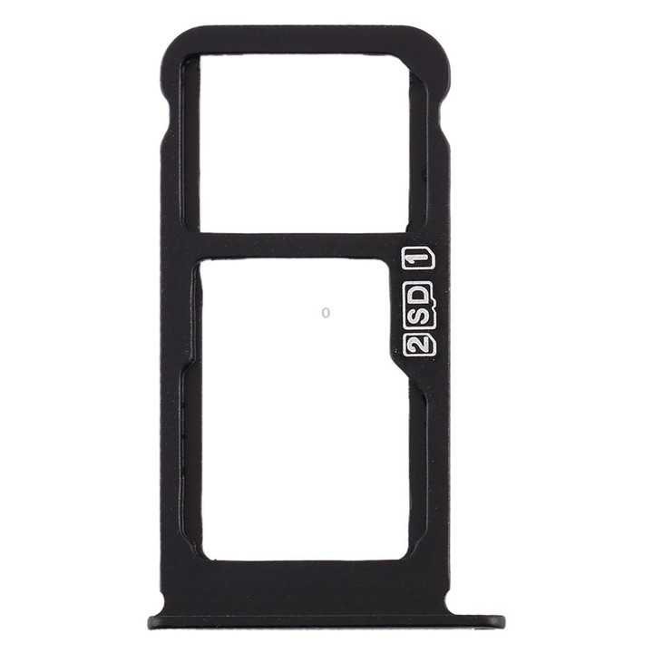 SIM Card Tray + SIM Card Tray / Micro SD Card Tray for Nokia X6 (2018) / TA-1099 / 6.1 Plus (Black)