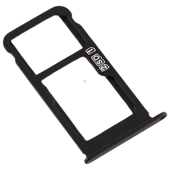 SIM Card Tray + SIM Card Tray / Micro SD Card Tray for Nokia X6 (2018) / TA-1099 / 6.1 Plus (Black)