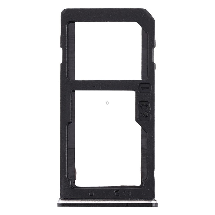 SIM Card Tray + SIM Card Tray / Micro SD Card Tray for Nokia 6 TA-1000 TA-1003 TA-1021 TA-1025 TA-1033 TA-1039 (Black)