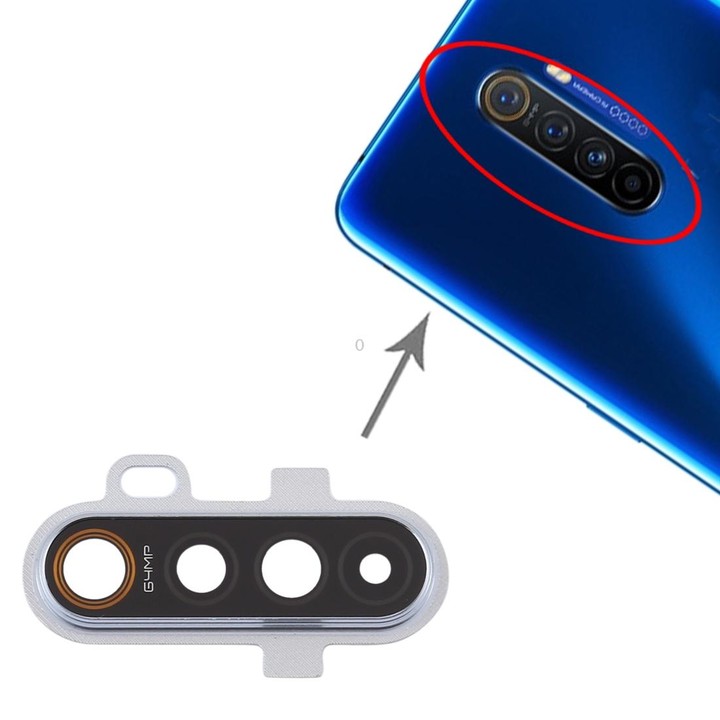 For OPPO Realme X2 Pro Camera Lens Cover (Silver)
