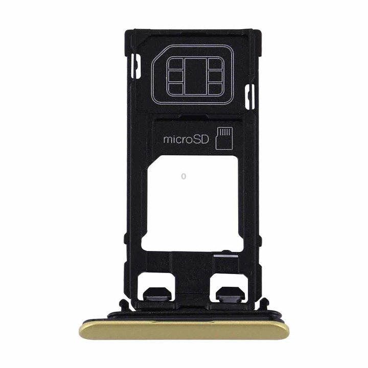for Sony Xperia XZs (Single SIM Version) SIM & Micro SD Card Tray(Gold)