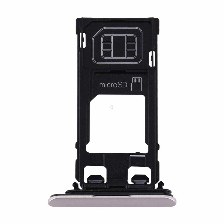 for Sony Xperia XZs (Single SIM Version) SIM & Micro SD Card Tray(Silver)