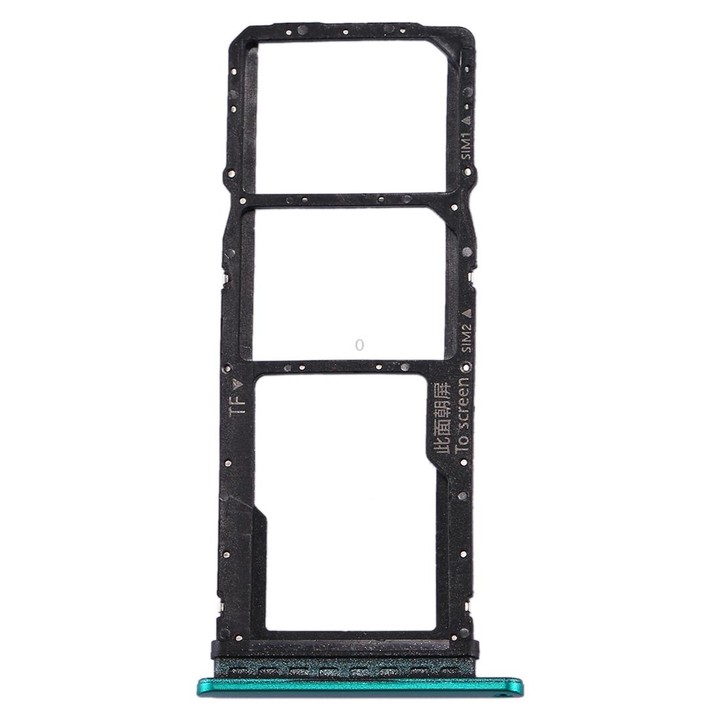 SIM Card Tray + SIM Card Tray + Micro SD Card Tray for Huawei P40 Lite E / Enjoy 10(Green)