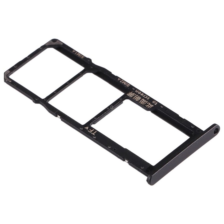 SIM Card Tray + SIM Card Tray + Micro SD Card Tray for Huawei Enjoy 10e / Honor Play 9A (Black)