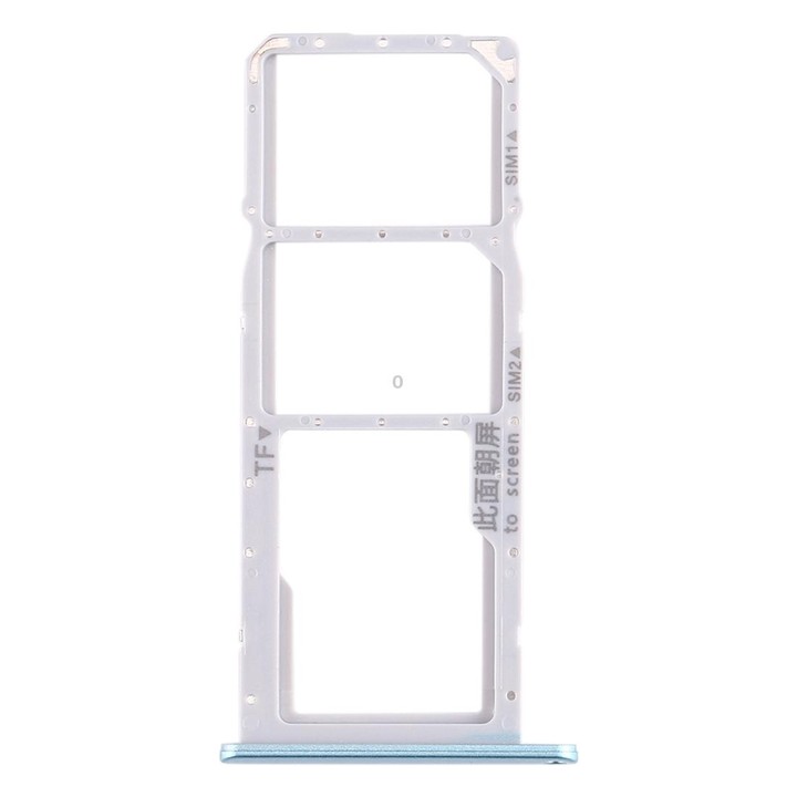 SIM Card Tray + SIM Card Tray + Micro SD Card Tray for Huawei Enjoy 10e / Honor Play 9A (Blue)