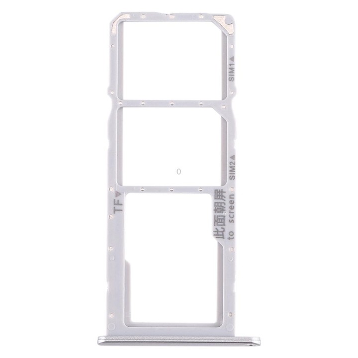 SIM Card Tray + SIM Card Tray + Micro SD Card Tray for Huawei Enjoy 10e / Honor Play 9A (Silver)