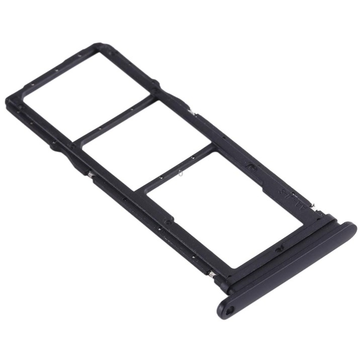SIM Card Tray + SIM Card Tray + Micro SD Card Tray for Huawei Enjoy 10 / Honor Play 3 (Black)