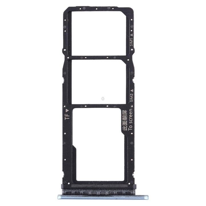 SIM Card Tray + SIM Card Tray + Micro SD Card Tray for Huawei Enjoy 10 / Honor Play 3 (Blue)