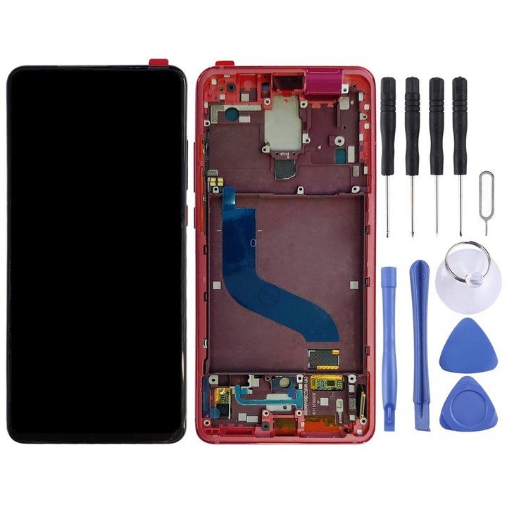 Original AMOLED LCD Screen for Xiaomi 9T Pro / Redmi K20 Pro / Redmi K20 Digitizer Full Assembly with Frame(Red)