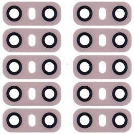 10 PCS Back Camera Lens with Adhesive for LG G6 H870/H871/H872/ LS993(Pink)
