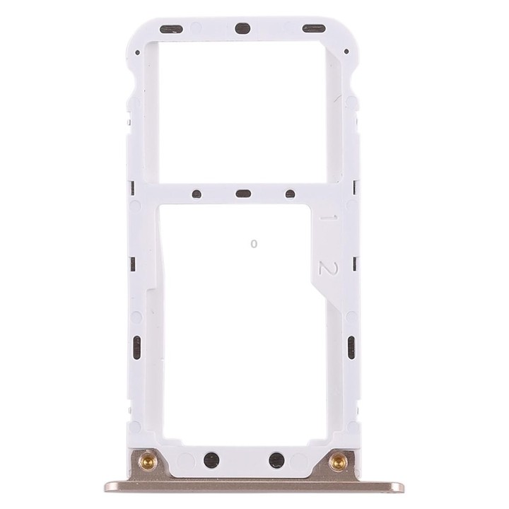 2 SIM Card Tray / Micro SD Card Tray for Xiaomi Redmi 5 Plus(Gold)