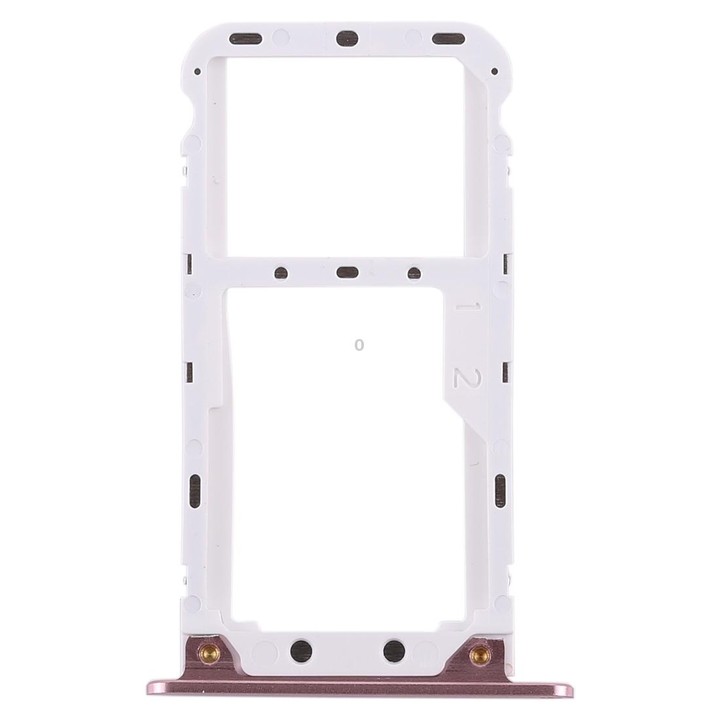2 SIM Card Tray / Micro SD Card Tray for Xiaomi Redmi 5 Plus(Rose Gold)