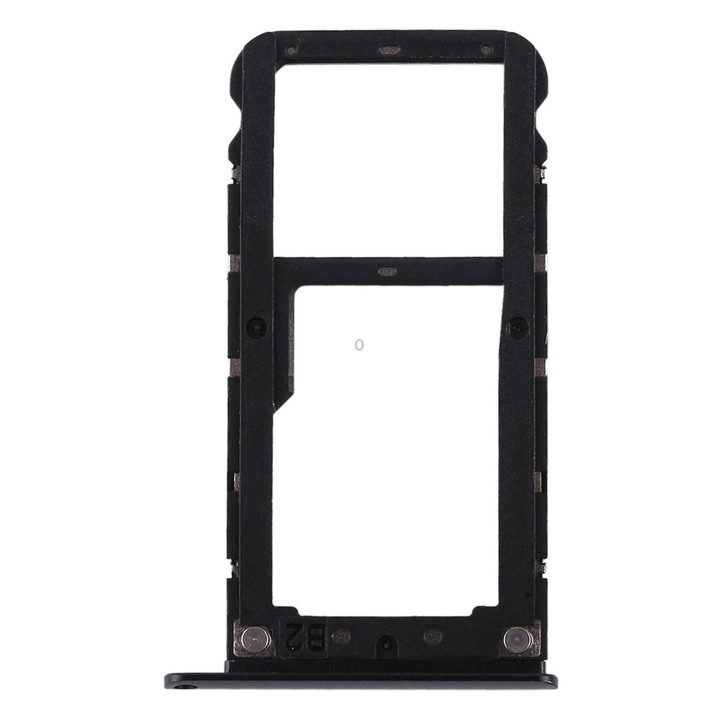 2 SIM Card Tray / Micro SD Card Tray for Xiaomi Redmi Note 5(Black)