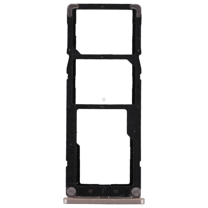 2 SIM Card Tray + Micro SD Card Tray for Xiaomi Redmi Note 5A(Gold)