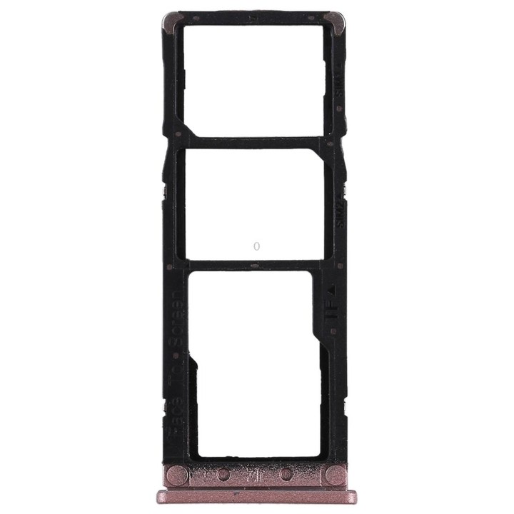 2 SIM Card Tray + Micro SD Card Tray for Xiaomi Redmi Note 5A(Rose Gold)