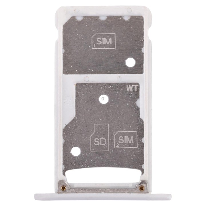 2 SIM Card Tray / Micro SD Card Tray for Huawei Enjoy 6 / AL00(White)