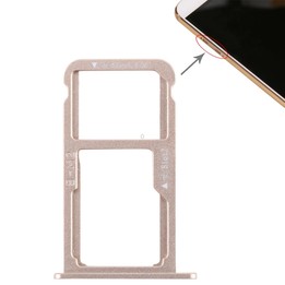 SIM Card Tray + SIM Card Tray / Micro SD Card for Huawei G9 Plus (Gold)