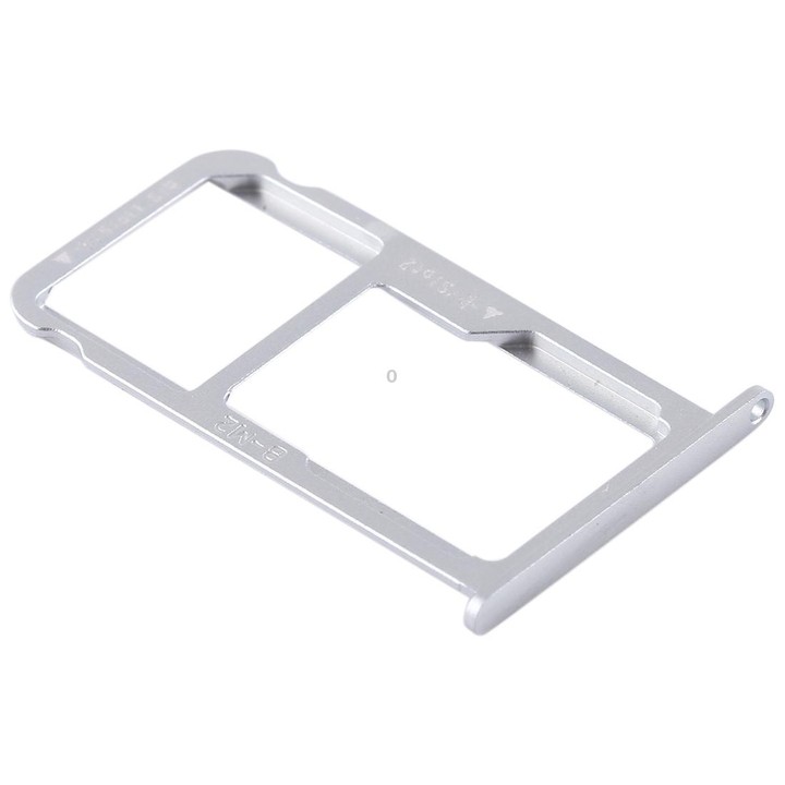 SIM Card Tray + SIM Card Tray / Micro SD Card for Huawei G9 Plus (Silver)