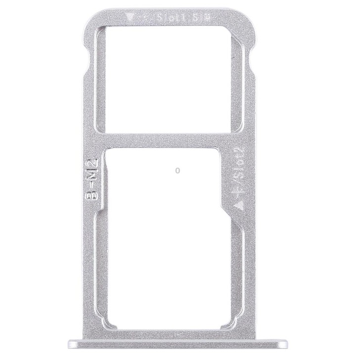 SIM Card Tray + SIM Card Tray / Micro SD Card for Huawei G9 Plus (Silver)