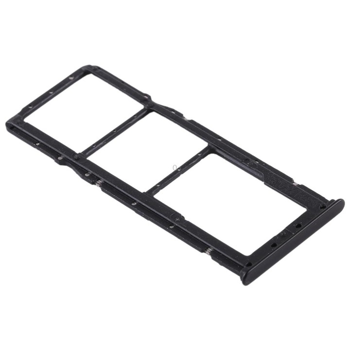 2 SIM Card Tray + Micro SD Card Tray for Huawei Enjoy 8 Plus(Black)