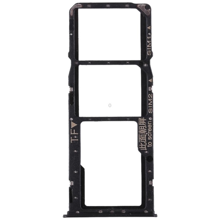 2 SIM Card Tray + Micro SD Card Tray for Huawei Enjoy 8 Plus(Black)