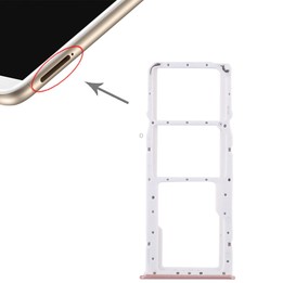 2 SIM Card Tray + Micro SD Card Tray for Huawei Enjoy 8 Plus(Pink)