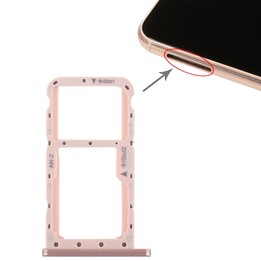SIM Card Tray + SIM Card Tray / Micro SD Card for Huawei P20 Lite / Nova 3e (Pink)