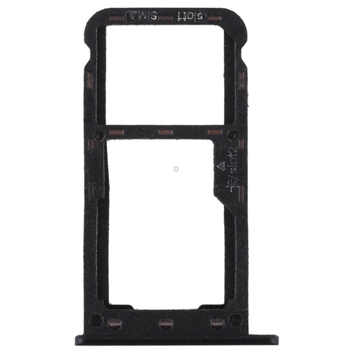 SIM Card Tray + SIM Card Tray / Micro SD Card for Huawei Enjoy 7 (Black)