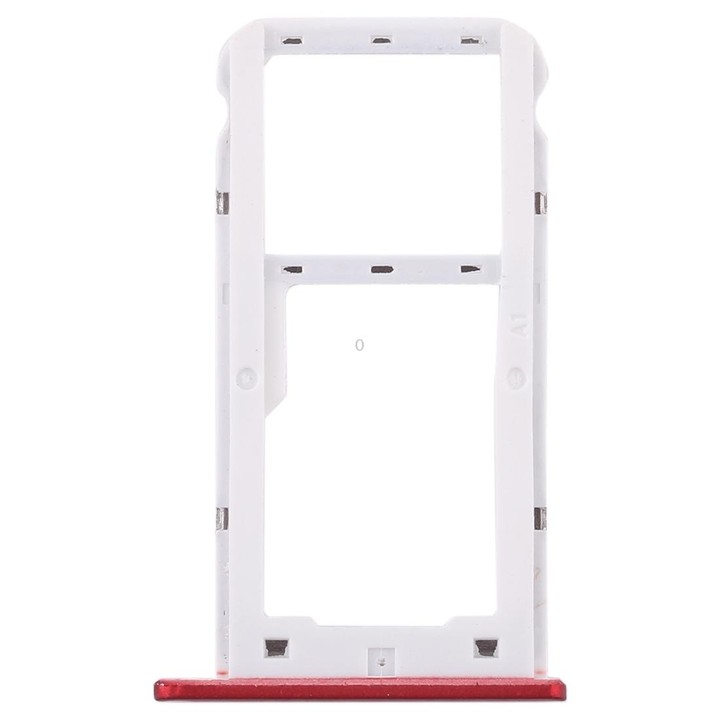 SIM Card Tray + SIM Card Tray / Micro SD Card for Huawei Enjoy 7 (Red)