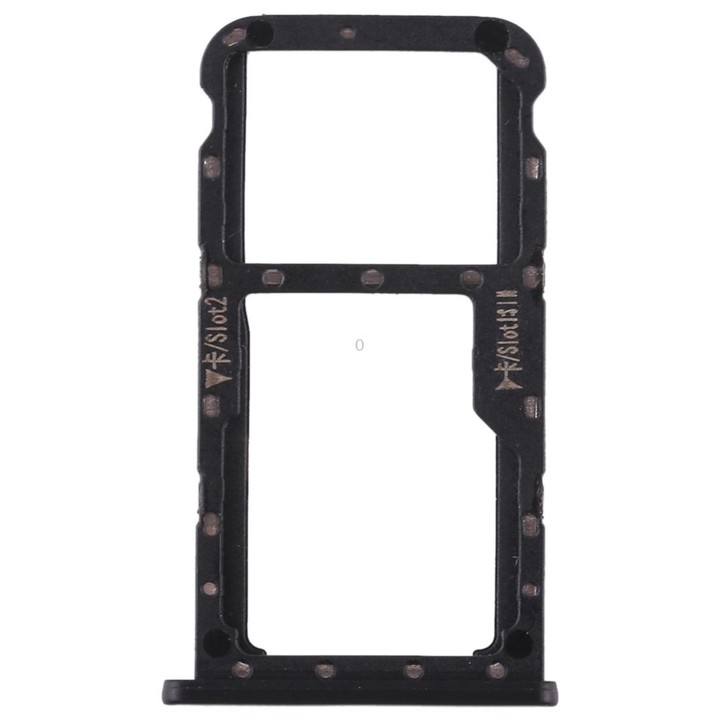 SIM Card Tray + SIM Card Tray / Micro SD Card for Huawei Maimang 6(Black)