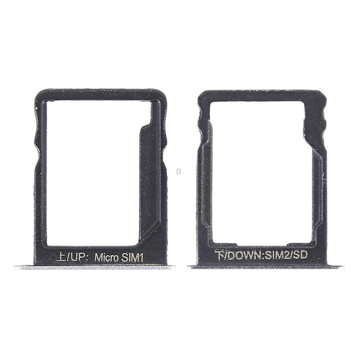 SIM Card Tray + SIM Card Tray / Micro SD Card for Huawei Enjoy 5s (Silver)