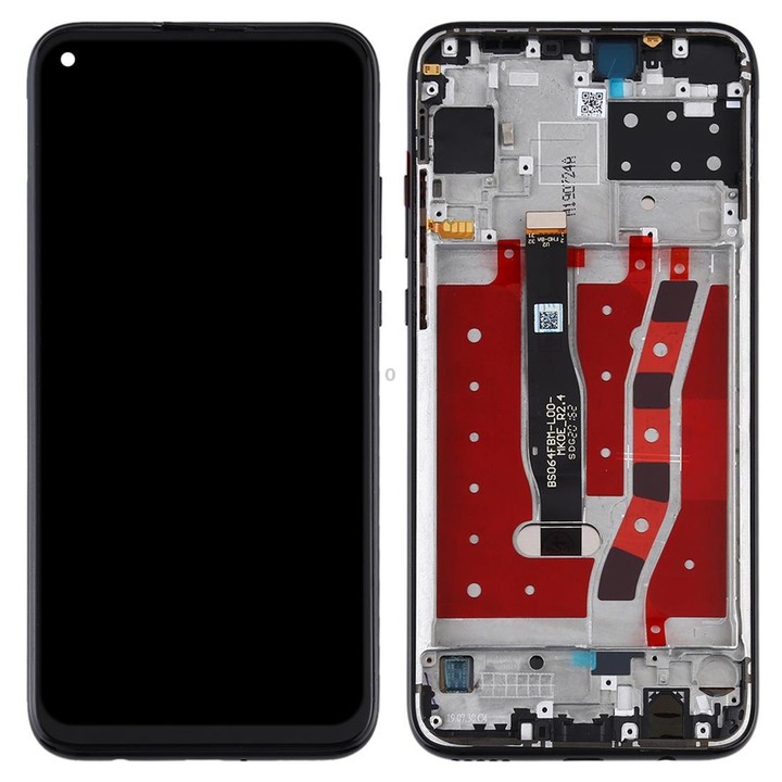 OEM LCD Screen for Huawei Nova 5i Digitizer Full Assembly with Frame(Black)