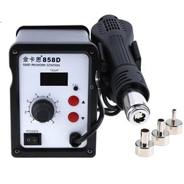 Kaisi K-858D SMD Hot-Air Soldering Station LED Digital Display Support Controllable Temperature for Desoldering + Air Nozzles, E