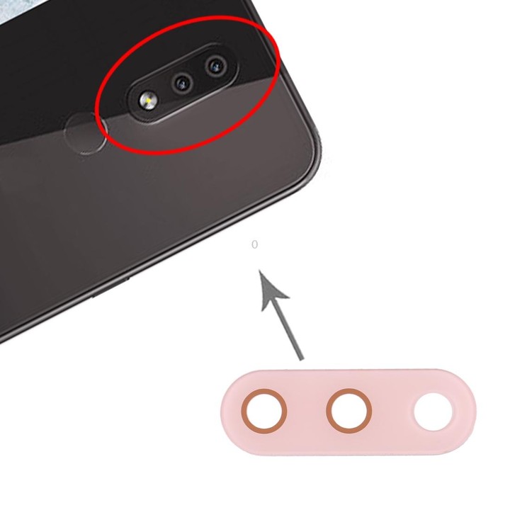 10 PCS Back Camera Lens for Nokia 4.2 / TA-1184 / TA-1133 / TA-1149 / TA-1150 / TA-1157(Pink)