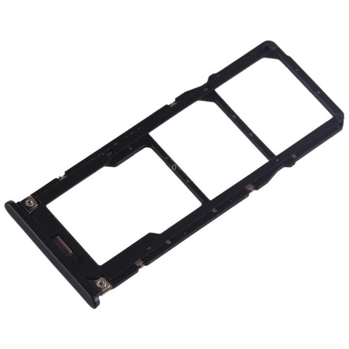 SIM Card Tray + SIM Card Tray + Micro SD Card Tray for Xiaomi Mi Play(Black)