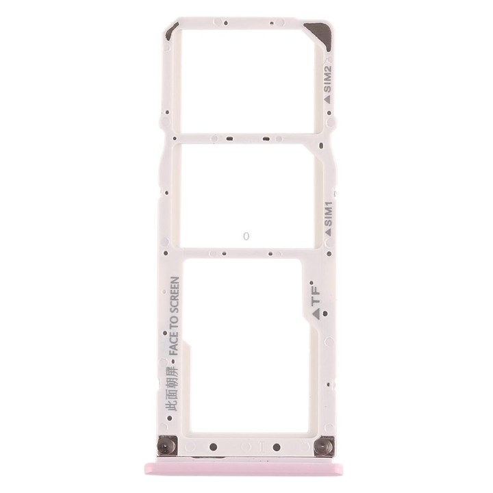 SIM Card Tray + SIM Card Tray + Micro SD Card Tray for Xiaomi Mi Play(Pink)