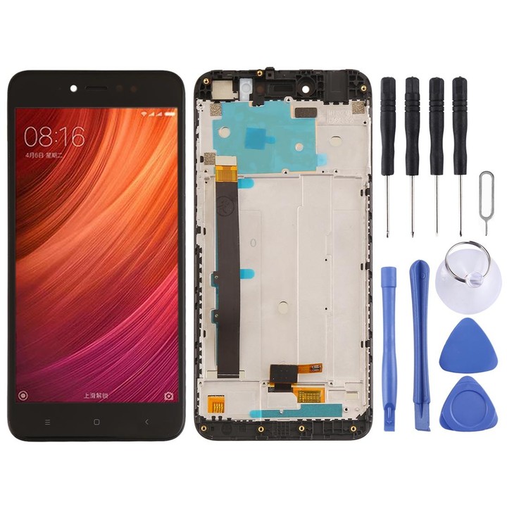 TFT LCD Screen for Xiaomi Redmi Note 5A Prime / Remdi Y1 Digitizer Full Assembly with Frame(Black)