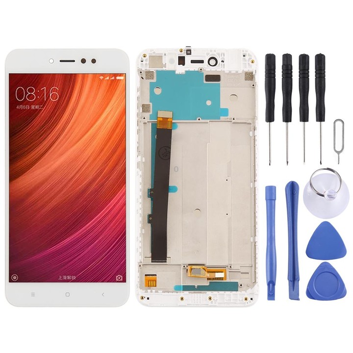 TFT LCD Screen for Xiaomi Redmi Note 5A Prime / Remdi Y1 Digitizer Full Assembly with Frame(White)