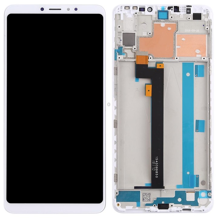 TFT LCD Screen for Xiaomi Mi Max 3 Digitizer Full Assembly with Frame(White)
