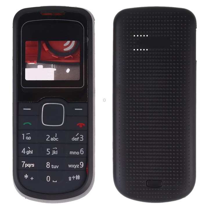 Full Housing Cover (Front Cover + Middle Frame Bezel + Battery Back Cover + Keyboard) for Nokia 1202