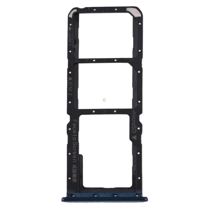 For Realme X2 SIM Card Tray + SIM Card Tray + Micro SD Card Tray (Blue)
