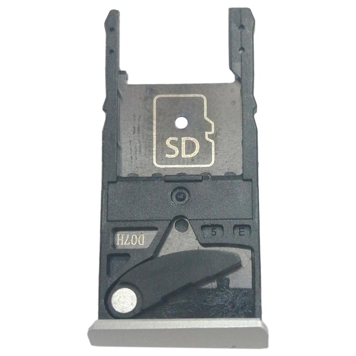 SIM Card Tray + Micro SD Card Tray for Motorola Moto X Style / XT1575(Silver)
