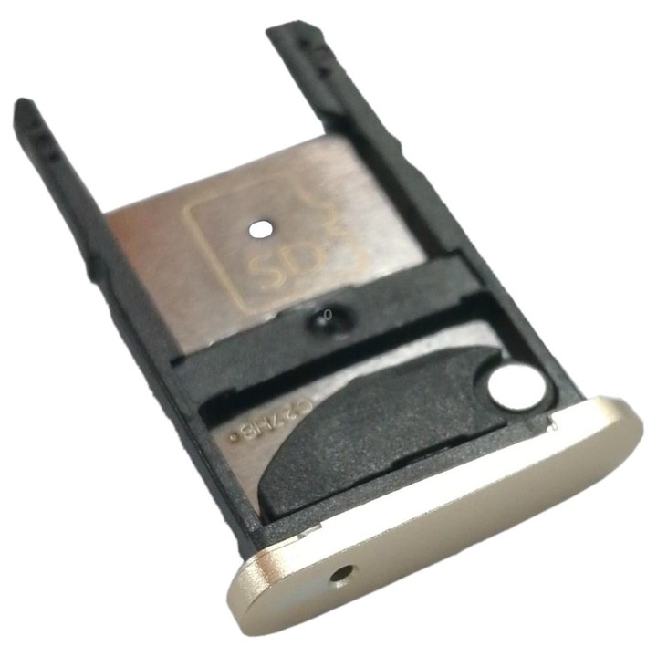 2 SIM Card Tray + Micro SD Card Tray for Motorola Moto Z Play(Gold)