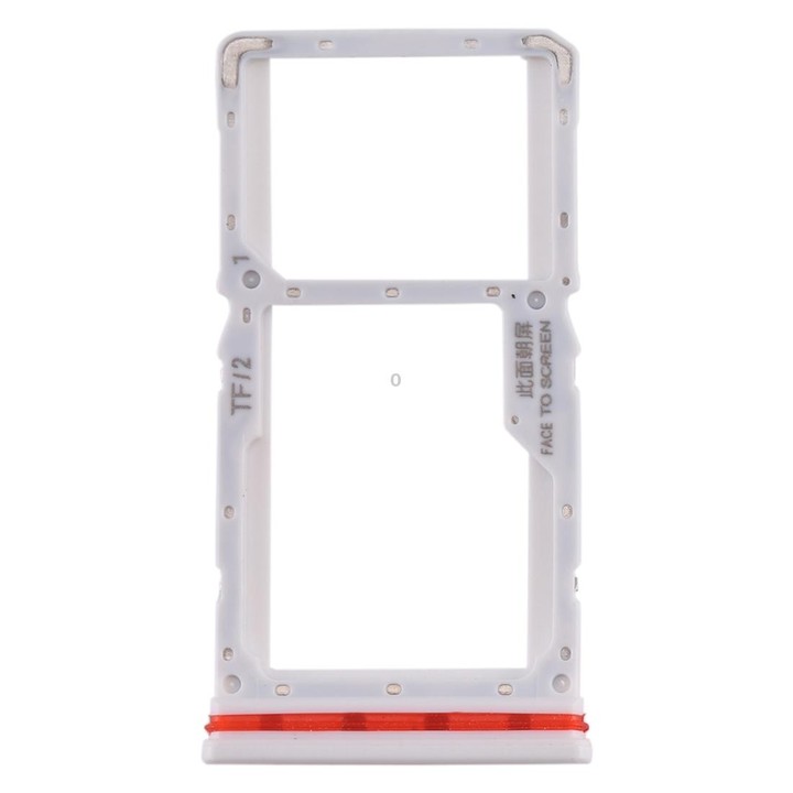 SIM Card Tray + SIM / Micro SD Card Tray for Xiaomi Redmi K30 4G(White)