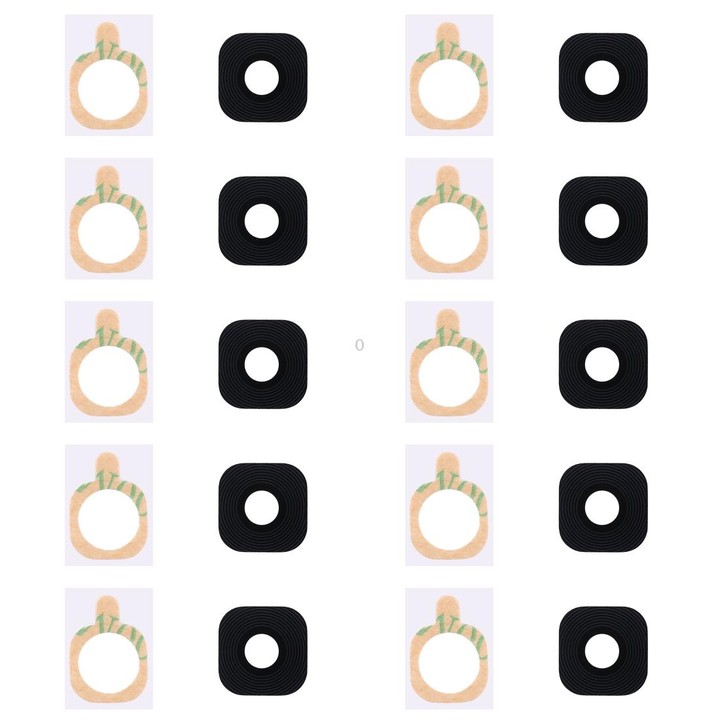 For Galaxy A9 10pcs Back Camera Lens Cover with Sticker