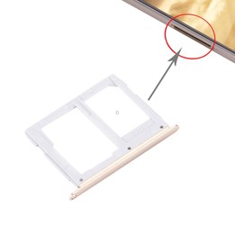 For Galaxy C5 / C5000 SIM Card Tray + Micro SD / SIM Card Tray (Gold)